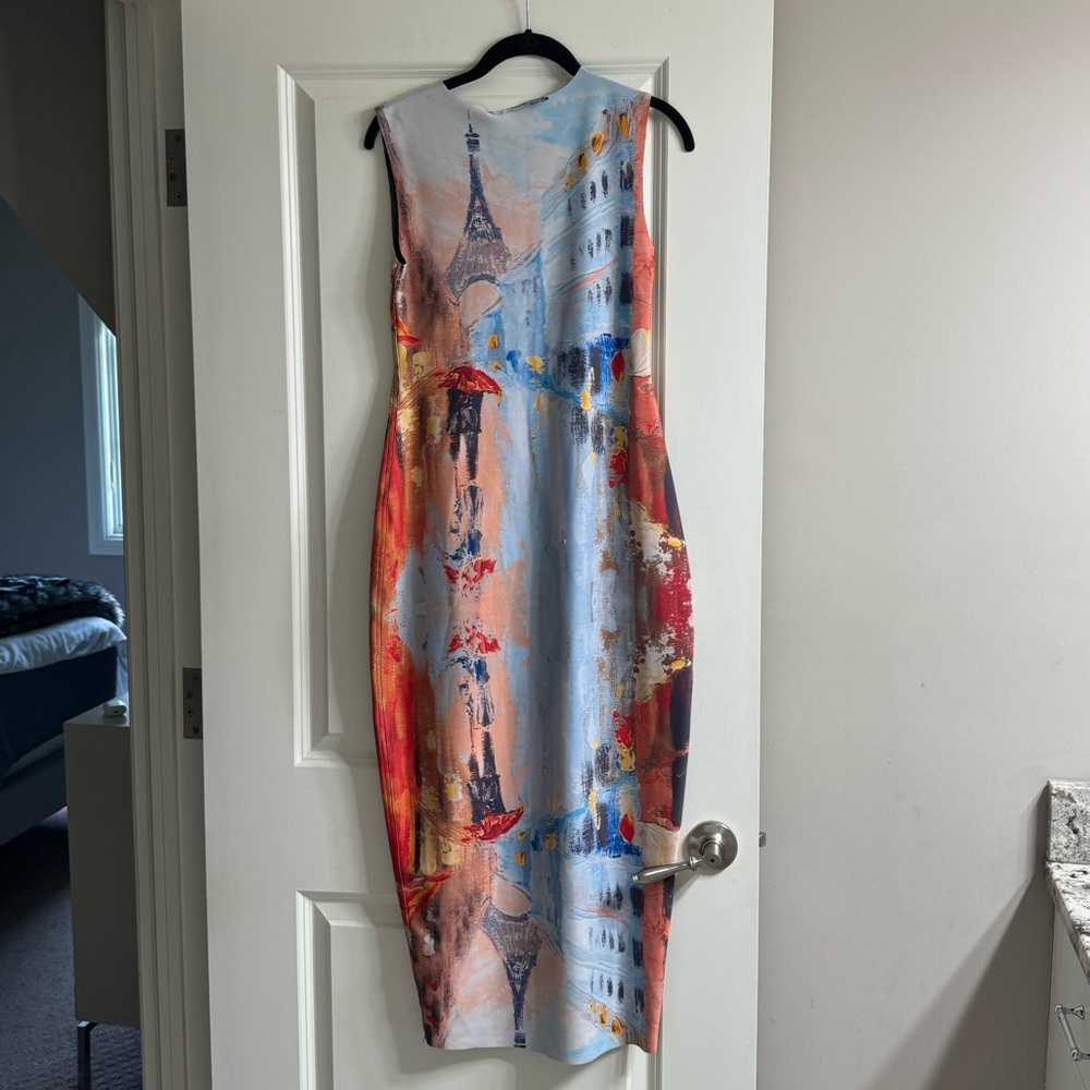 Brand New (with tags) Astouri Paris Inspired Colorful Reversible Pencil Dress